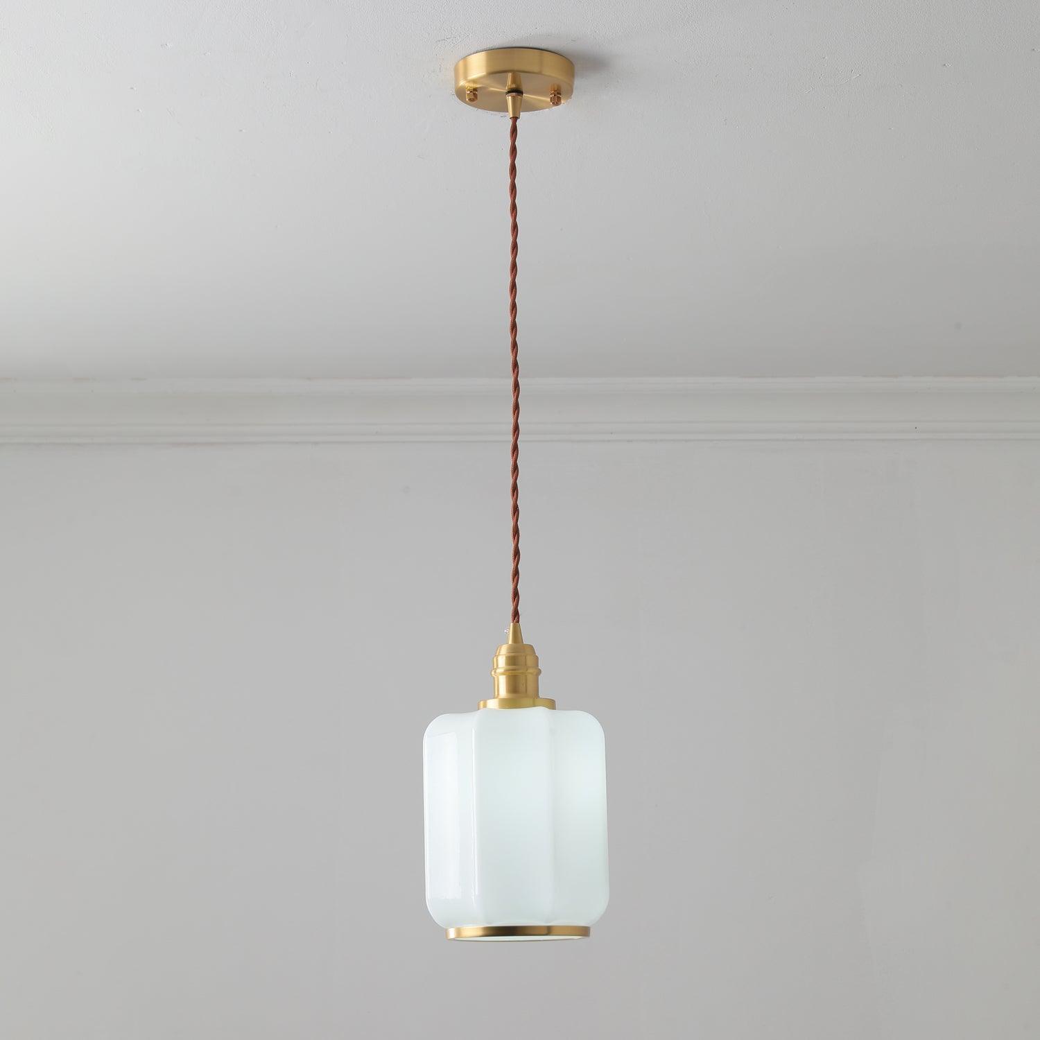Lume Brass Vintage Pendant Light - Letslighting