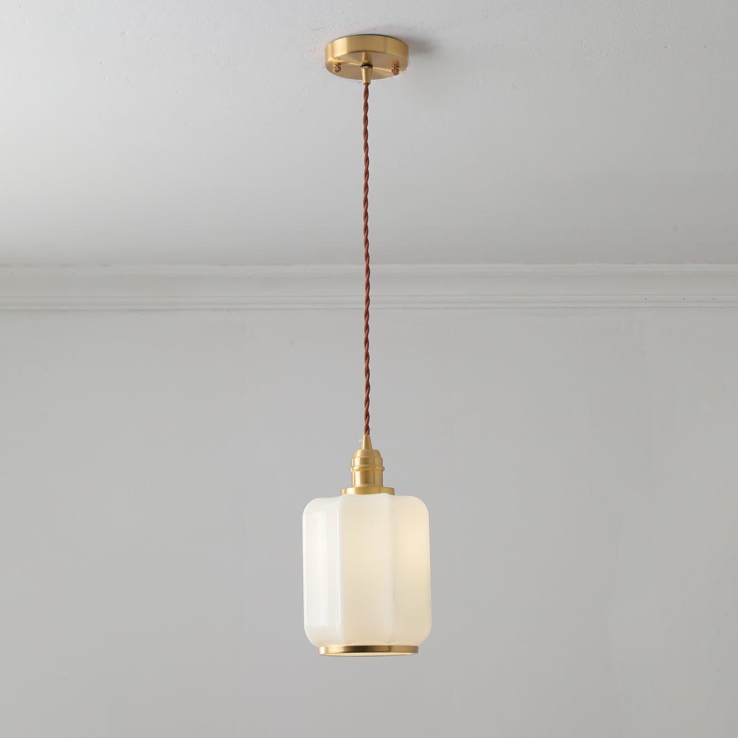 Lume Brass Vintage Pendant Light - Letslighting