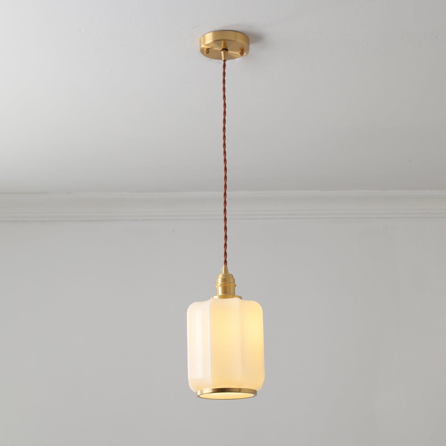 Lume Brass Vintage Pendant Light - Letslighting