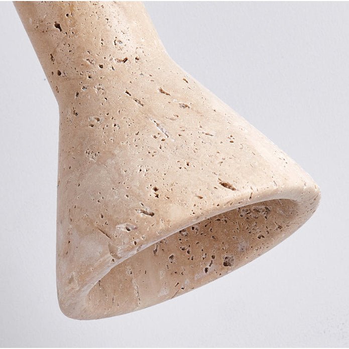 Funnel Modern Travertine Pendant Light