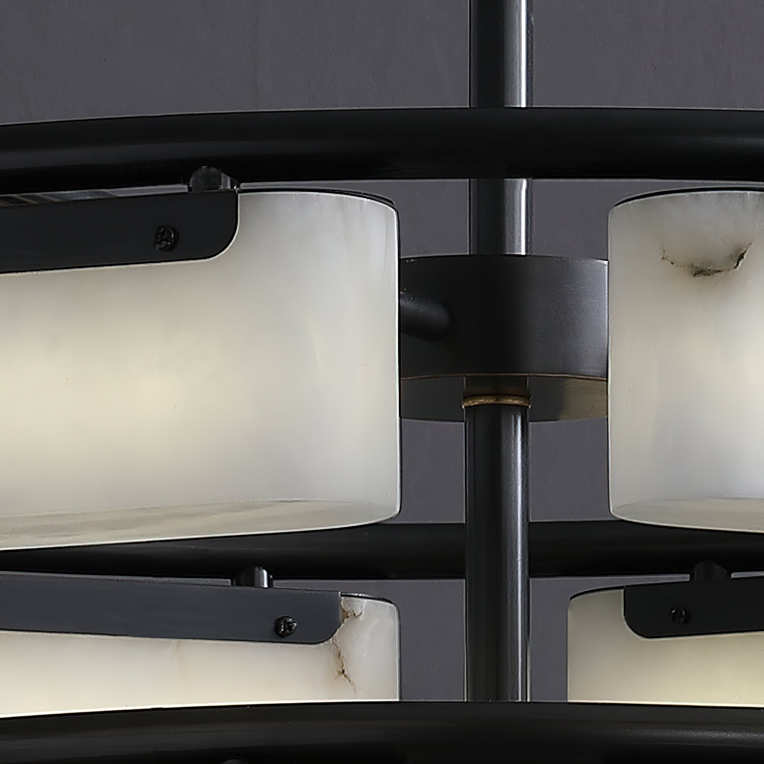 Varaeia Modern Minimalist Brass Alabaster Chandelier - Letslighting
