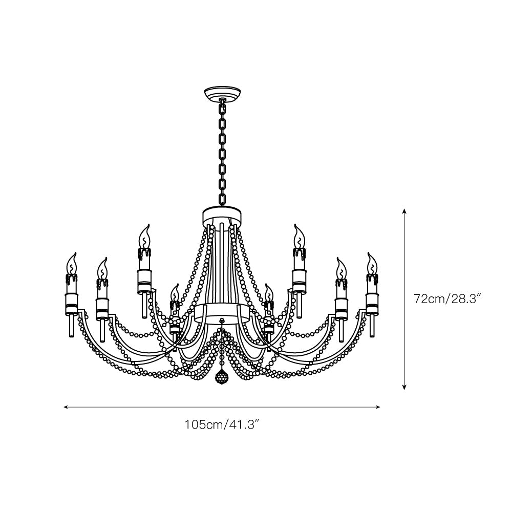 Nyraeyra Vintage Industrial Percy Chandelier - Letslighting