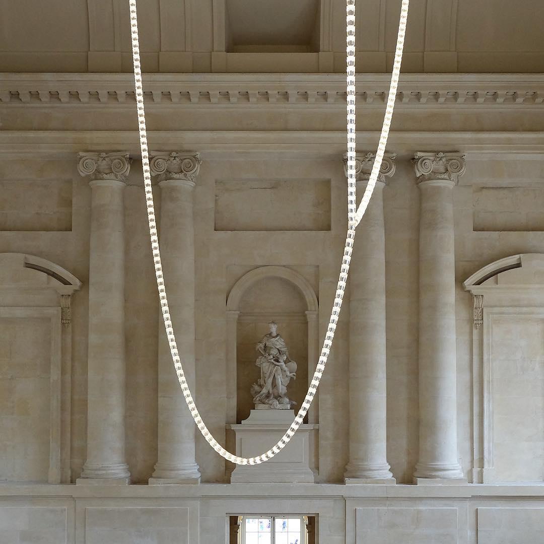 Lustra Chandelier Crystal Gold LED 3-Line - Letslighting