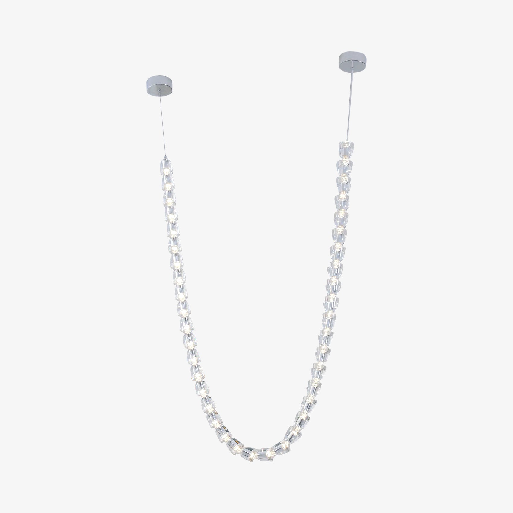 Lustra Chandelier Crystal Gold LED 3-Line - Letslighting