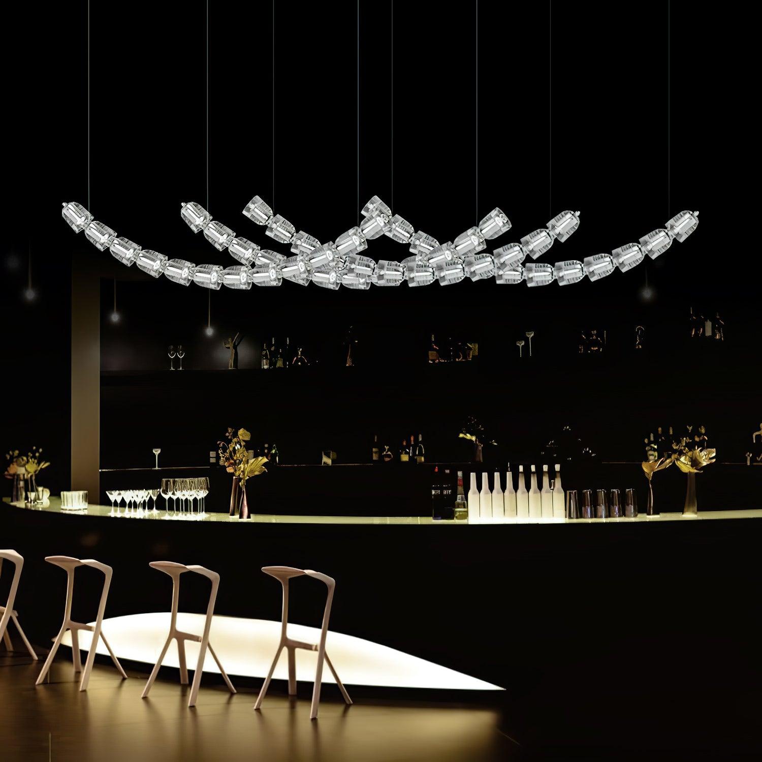 Cascade Modern Acrylic Chandelier - Letslighting