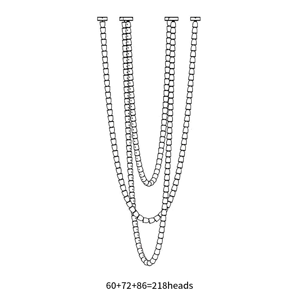 Lustra Chandelier Crystal Gold LED 3-Line - Letslighting
