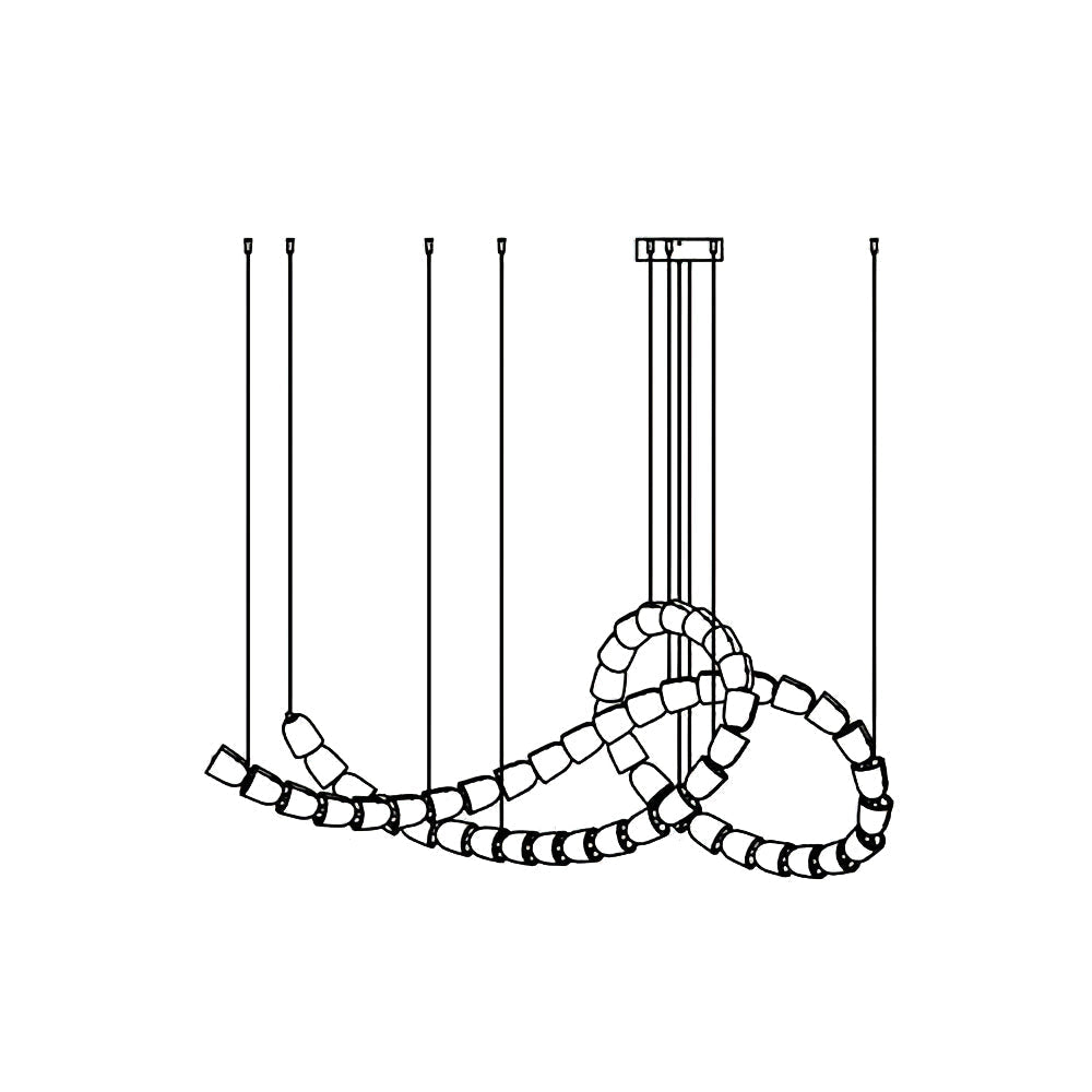 Lustra Chandelier Crystal Gold LED 3-Line - Letslighting