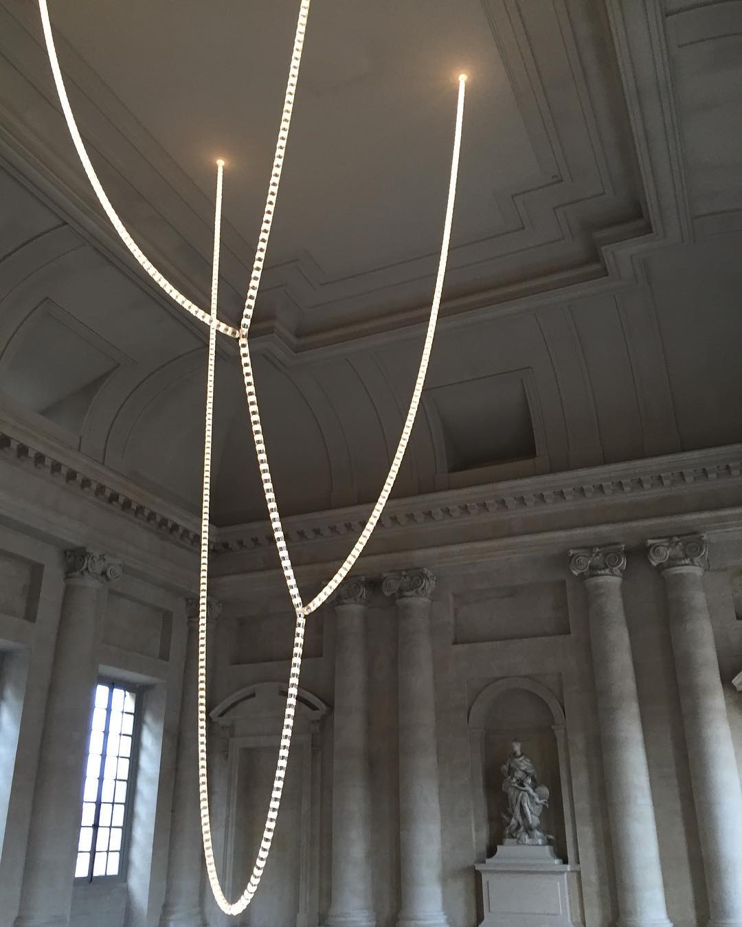 Lustra Chandelier Crystal Gold LED 3-Line - Letslighting