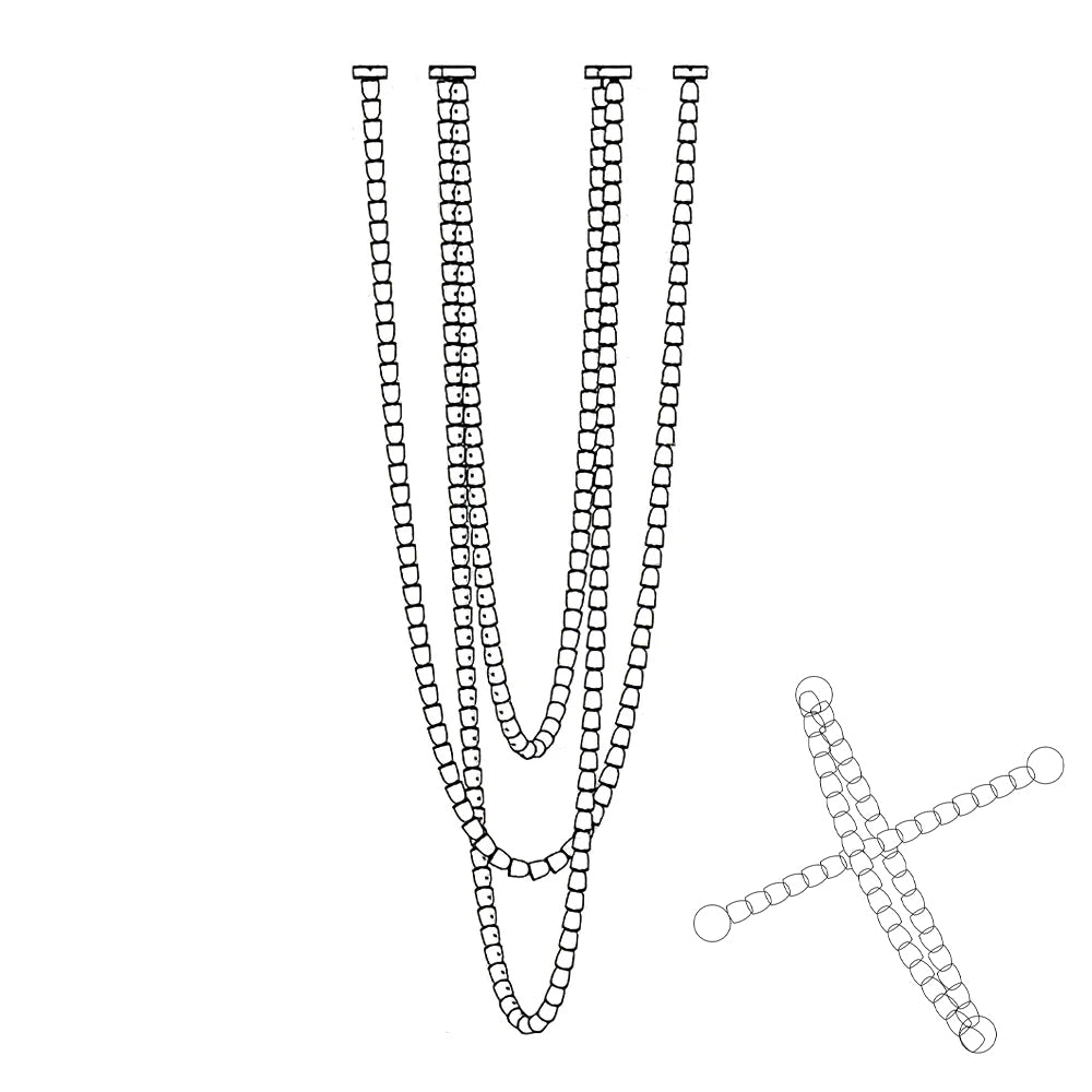 Lustra Chandelier Chrome Interlacing Crystal Lines - Letslighting
