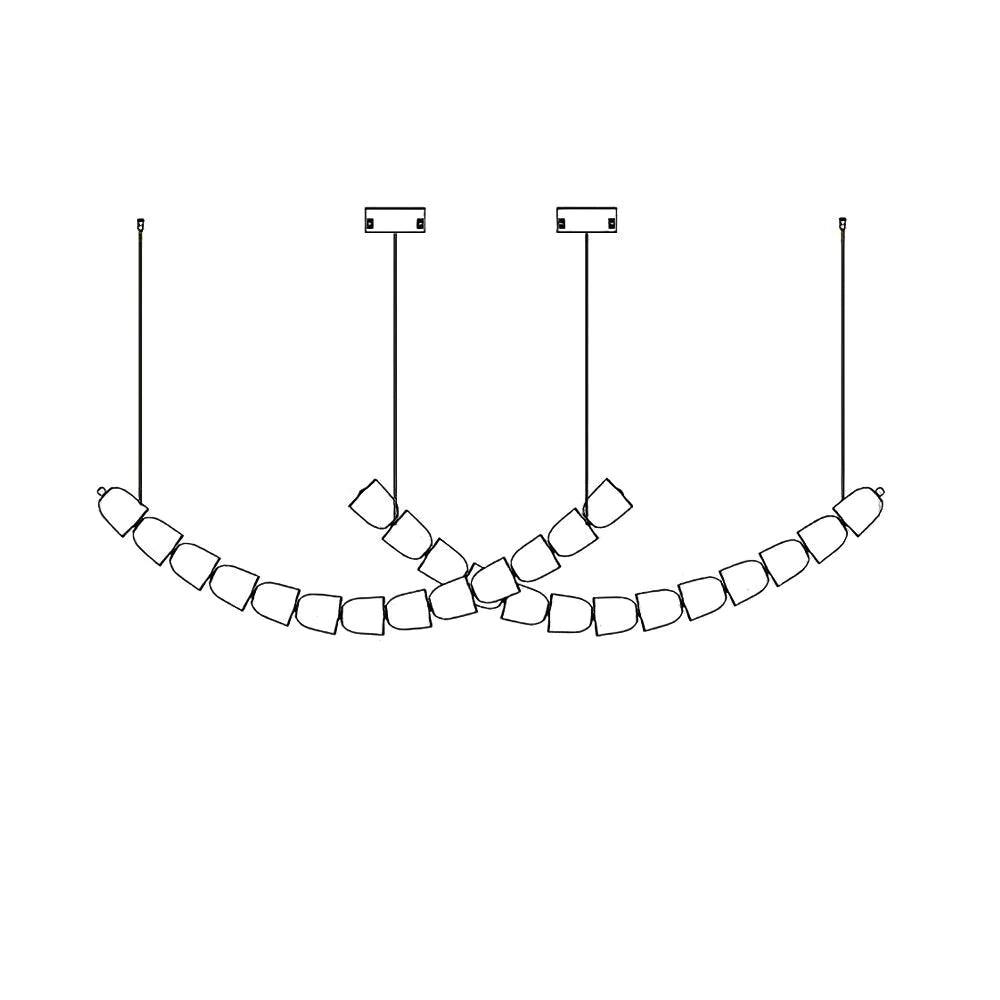 Cascade Modern Acrylic Chandelier - Letslighting