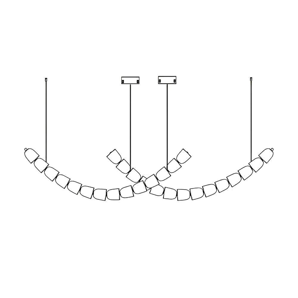 Cascade Modern Acrylic Chandelier - Letslighting