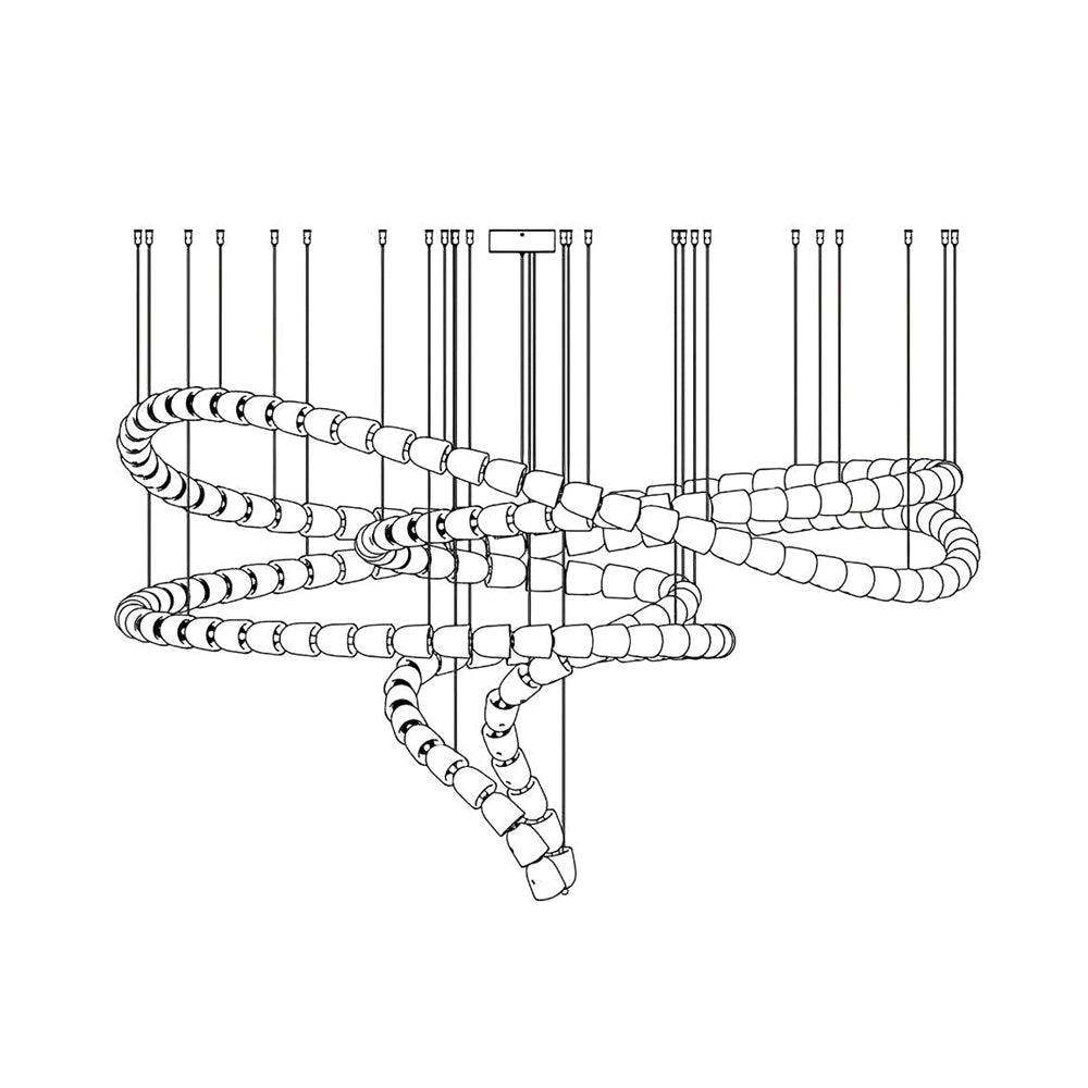 Cavenira Art Deco Crystal Chandelier - Letslighting