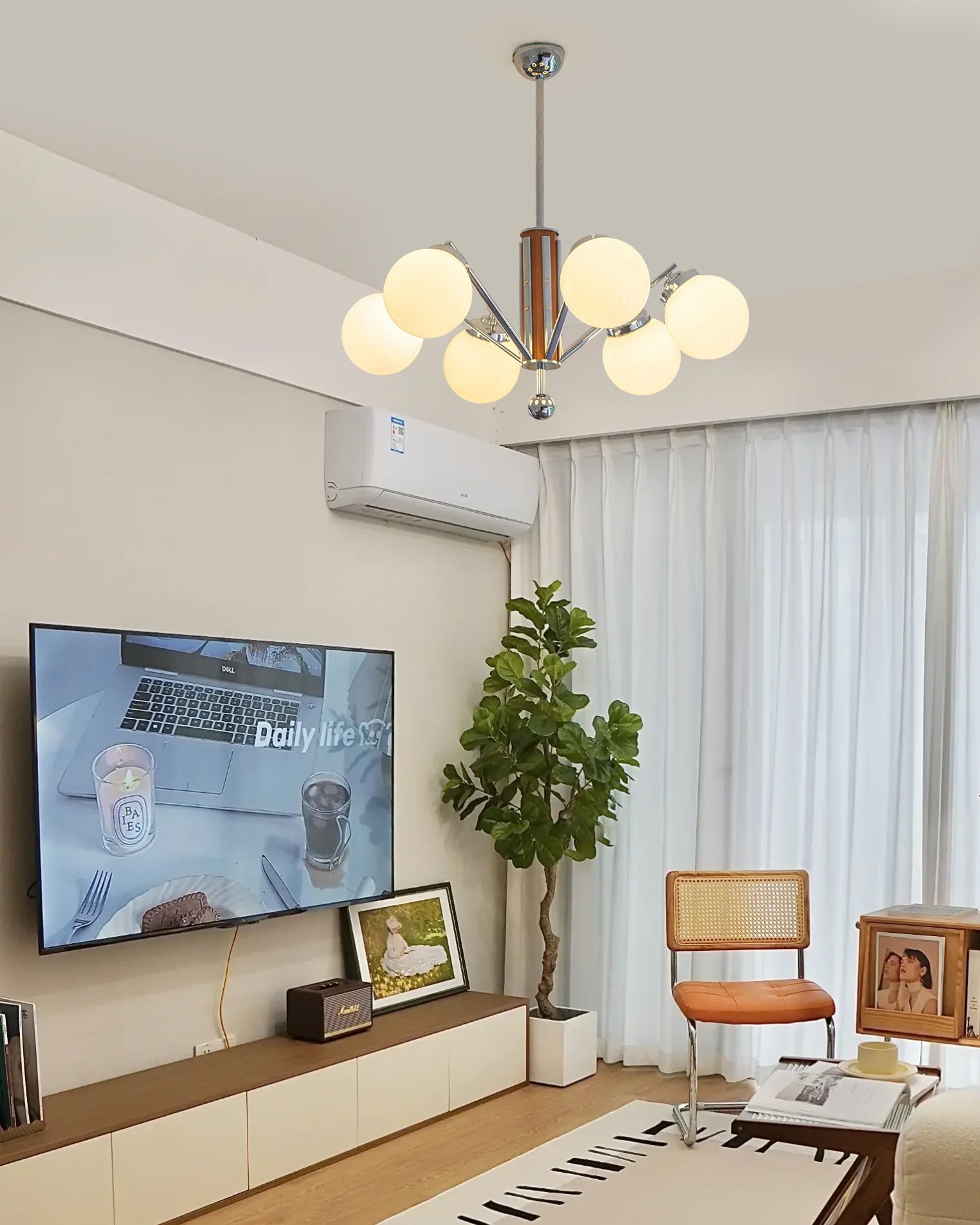 Orina Chandelier Mid-century - Letslighting