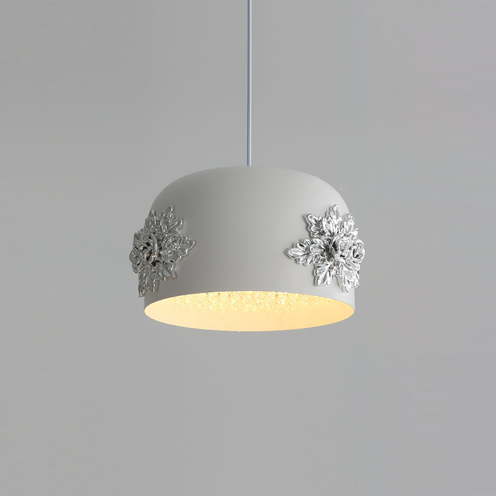 Gaina Pendant Lamp Floral Drum - Letslighting