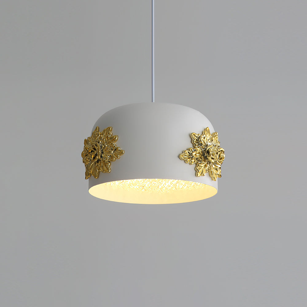 Gaina Pendant Lamp Floral Drum - Letslighting