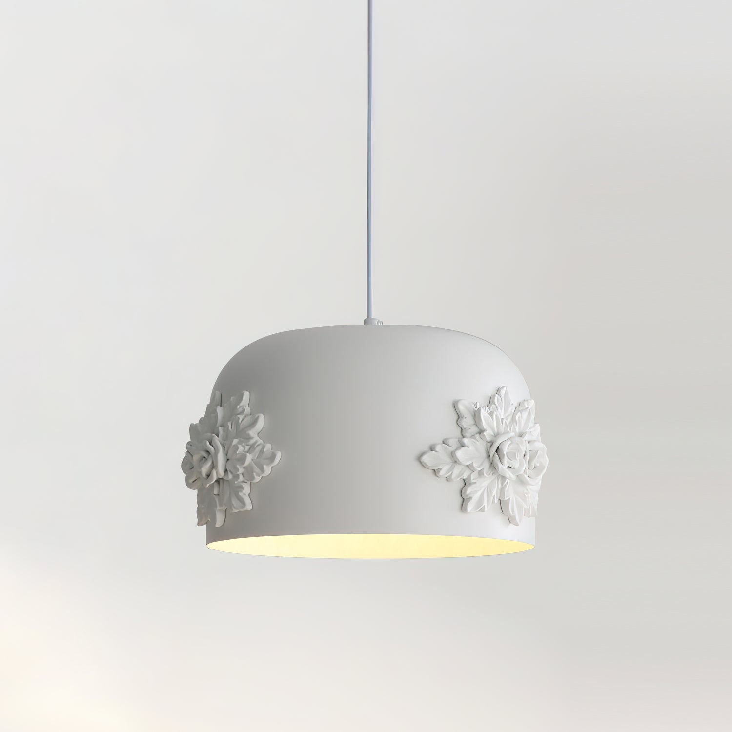 Gaina Pendant Lamp Floral Drum - Letslighting