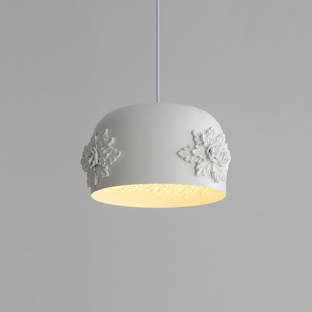 Gaina Pendant Lamp Floral Drum - Letslighting