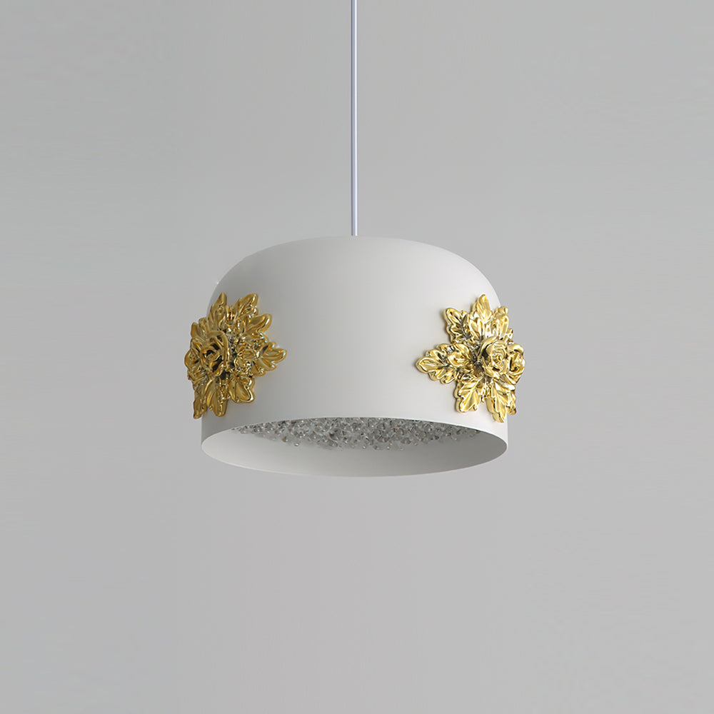 Gaina Pendant Lamp Floral Drum - Letslighting