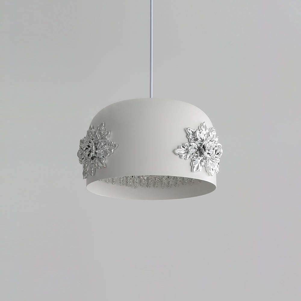 Gaina Pendant Lamp Floral Drum - Letslighting