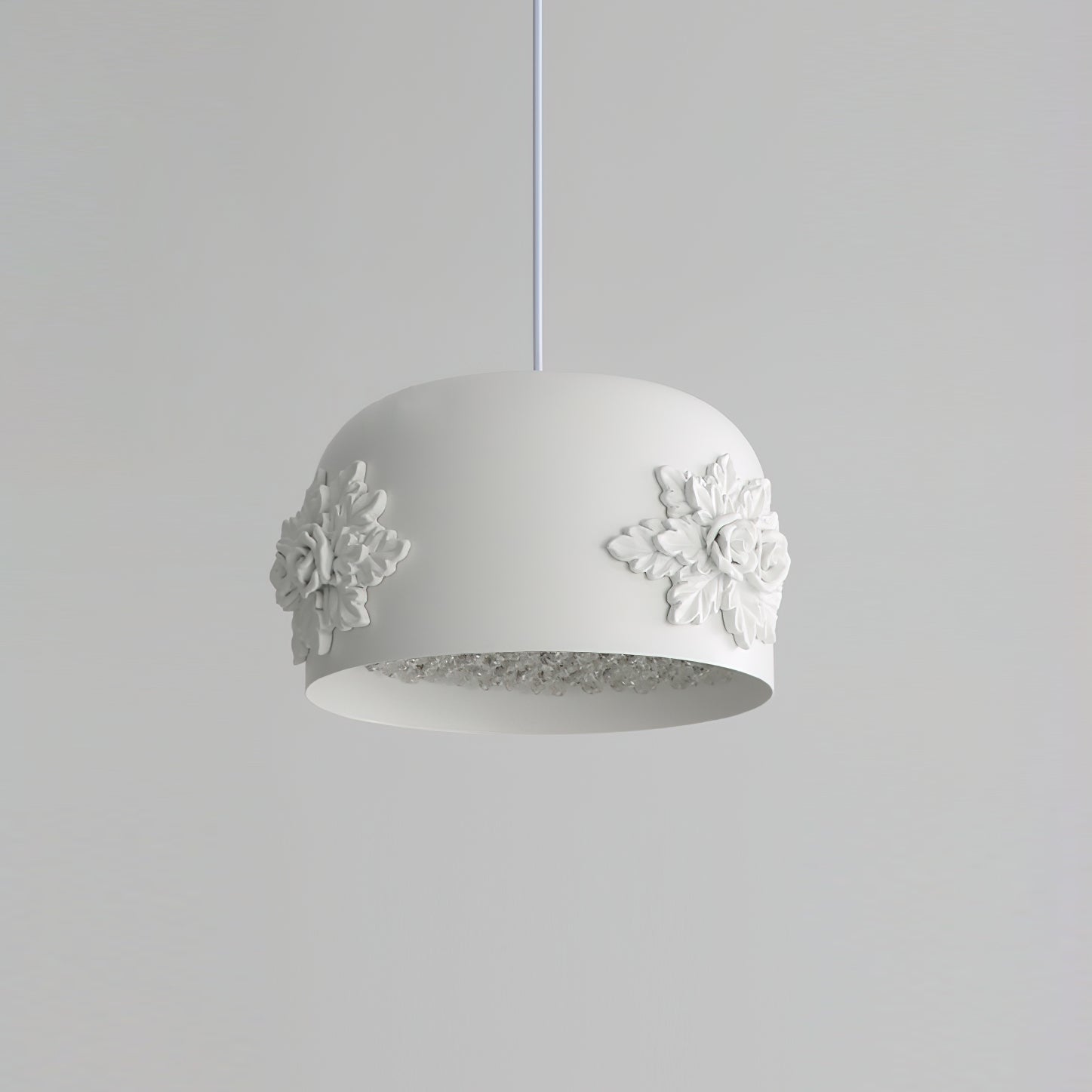Gaina Pendant Lamp Floral Drum - Letslighting