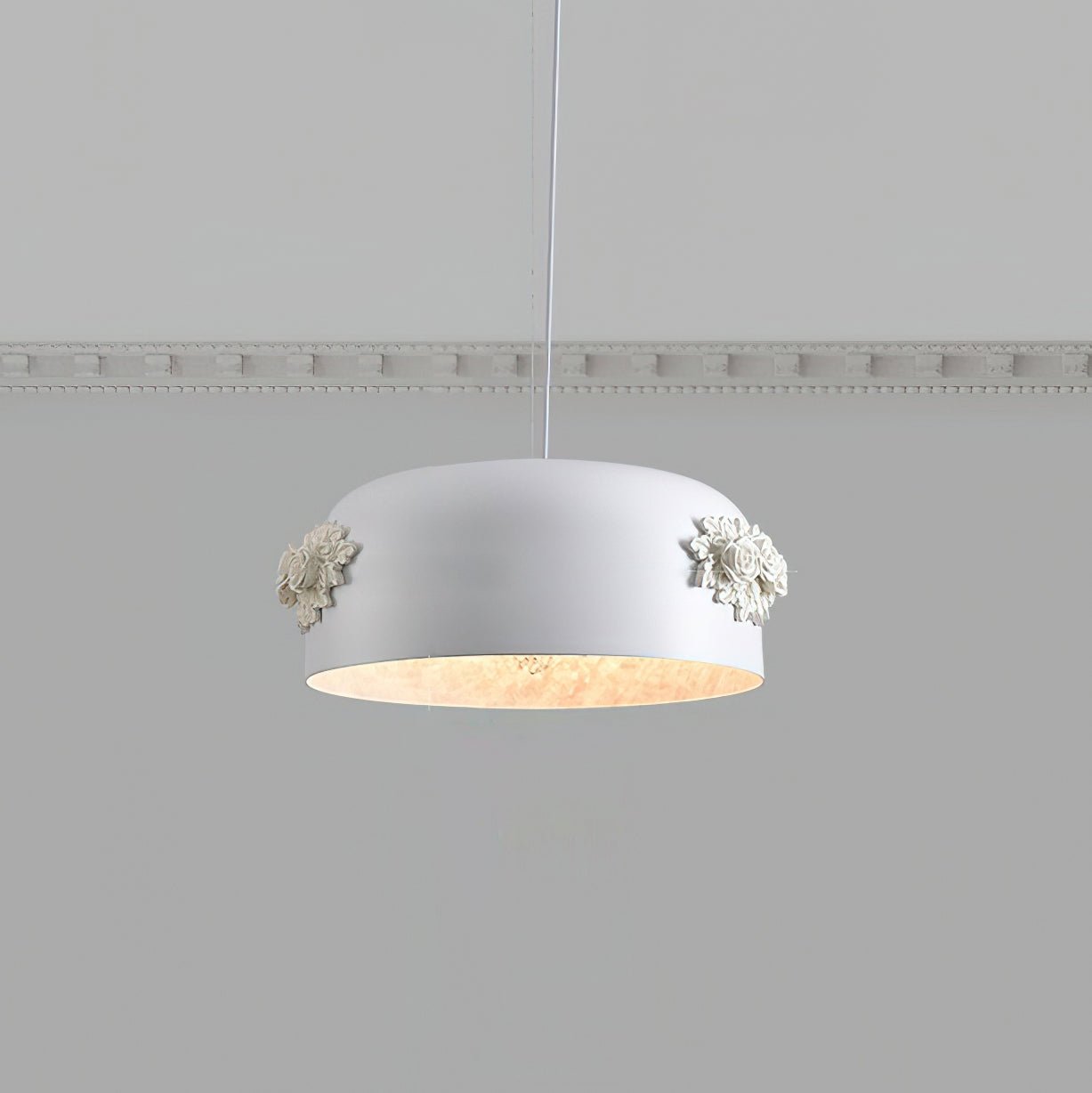 Gaina Pendant Lamp Floral Drum - Letslighting