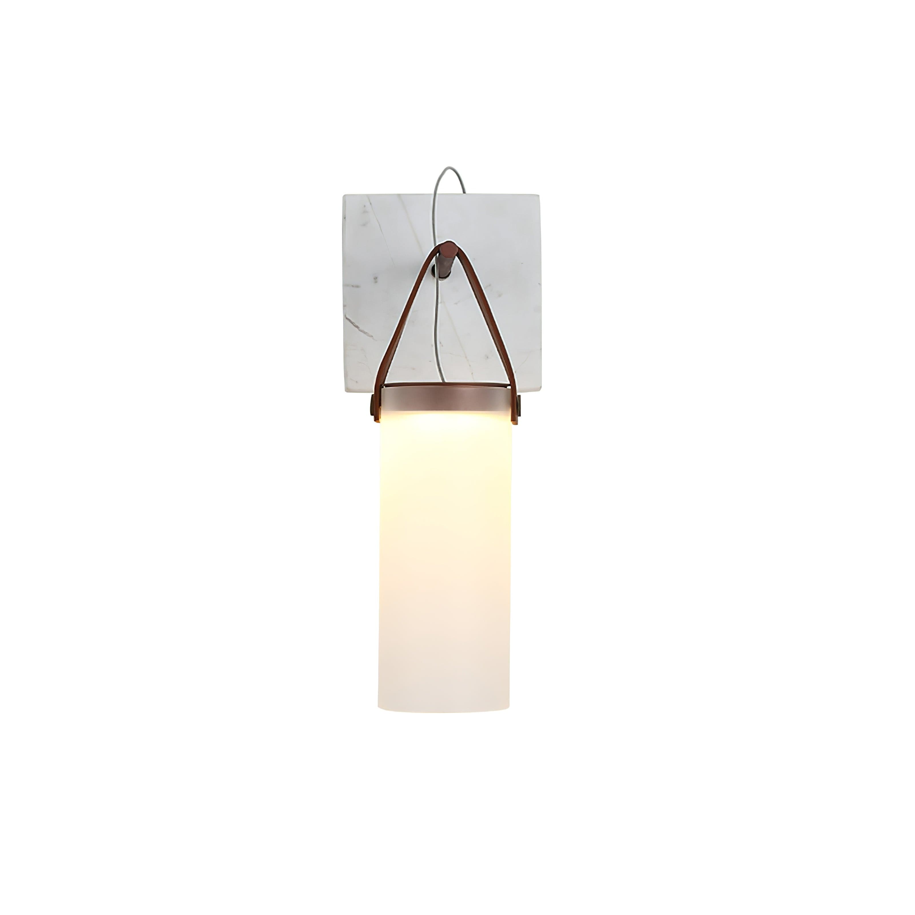 Galerie Wall Lamp Fontana Glass Leather Marble - Letslighting