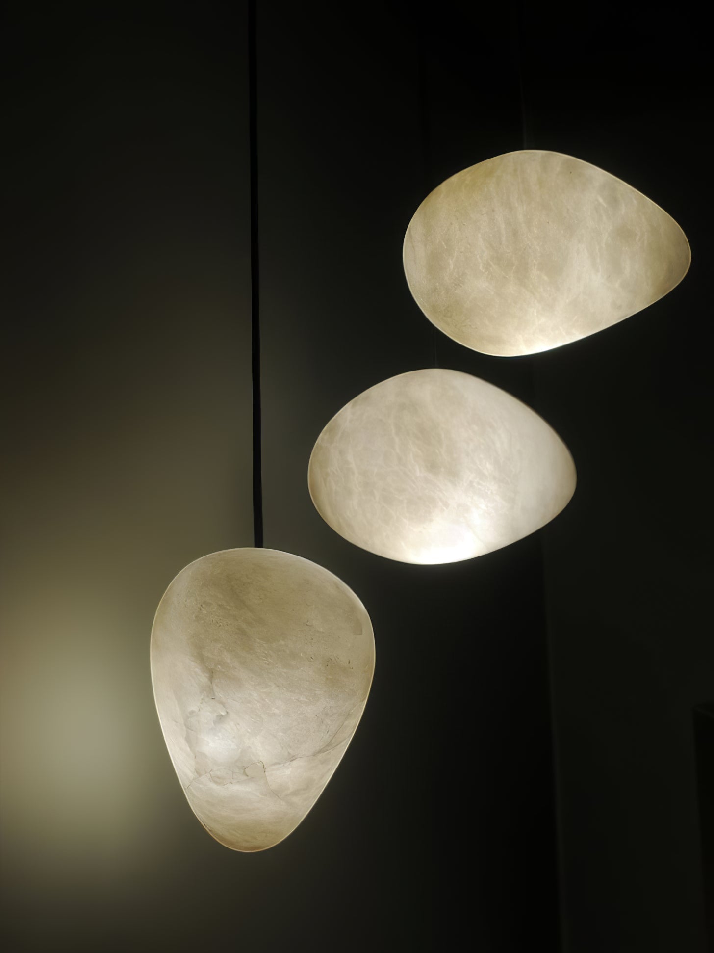 Codoriel Modern Minimalist Brass Alabaster Pendant Light - Letslighting