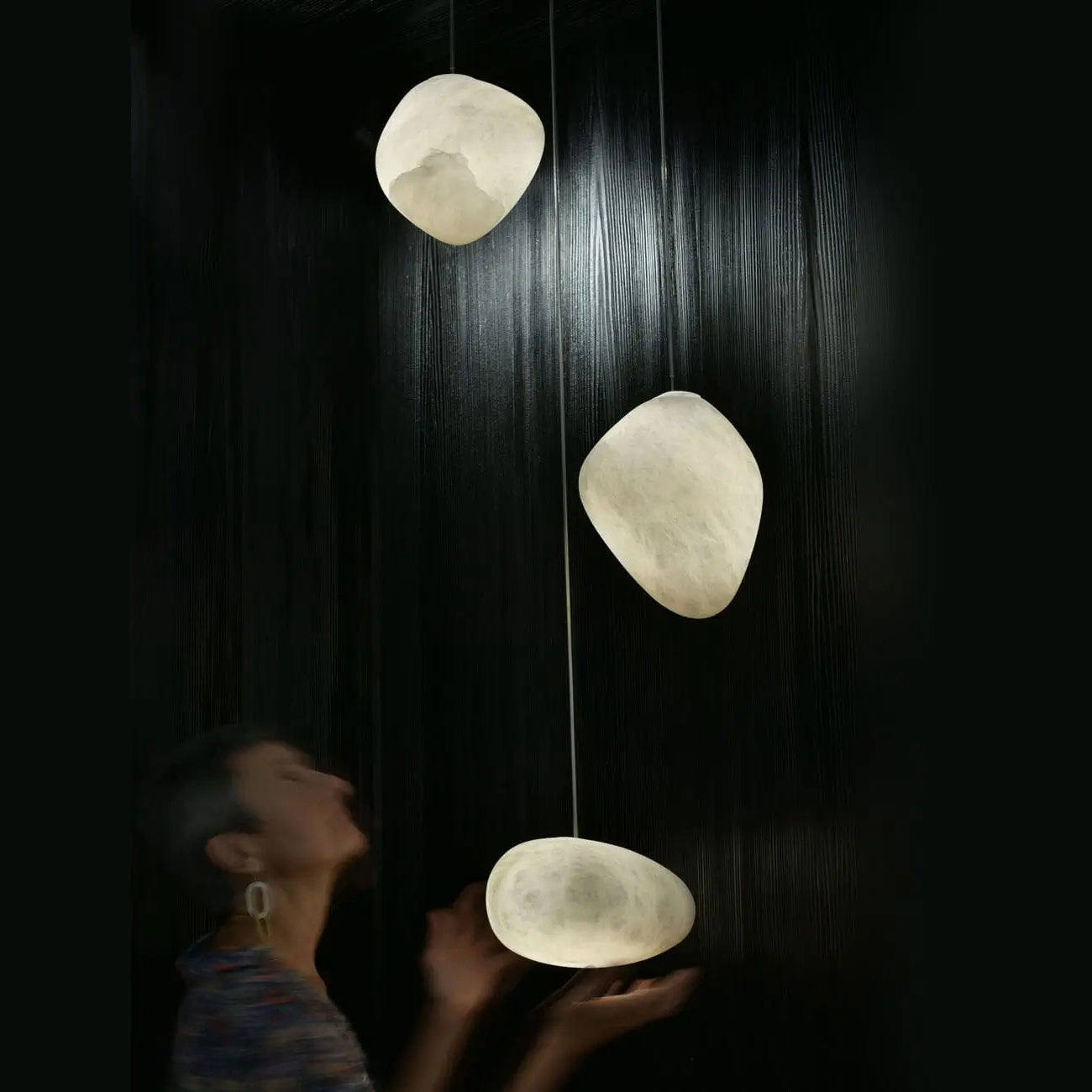 Codoriel Modern Minimalist Brass Alabaster Pendant Light - Letslighting