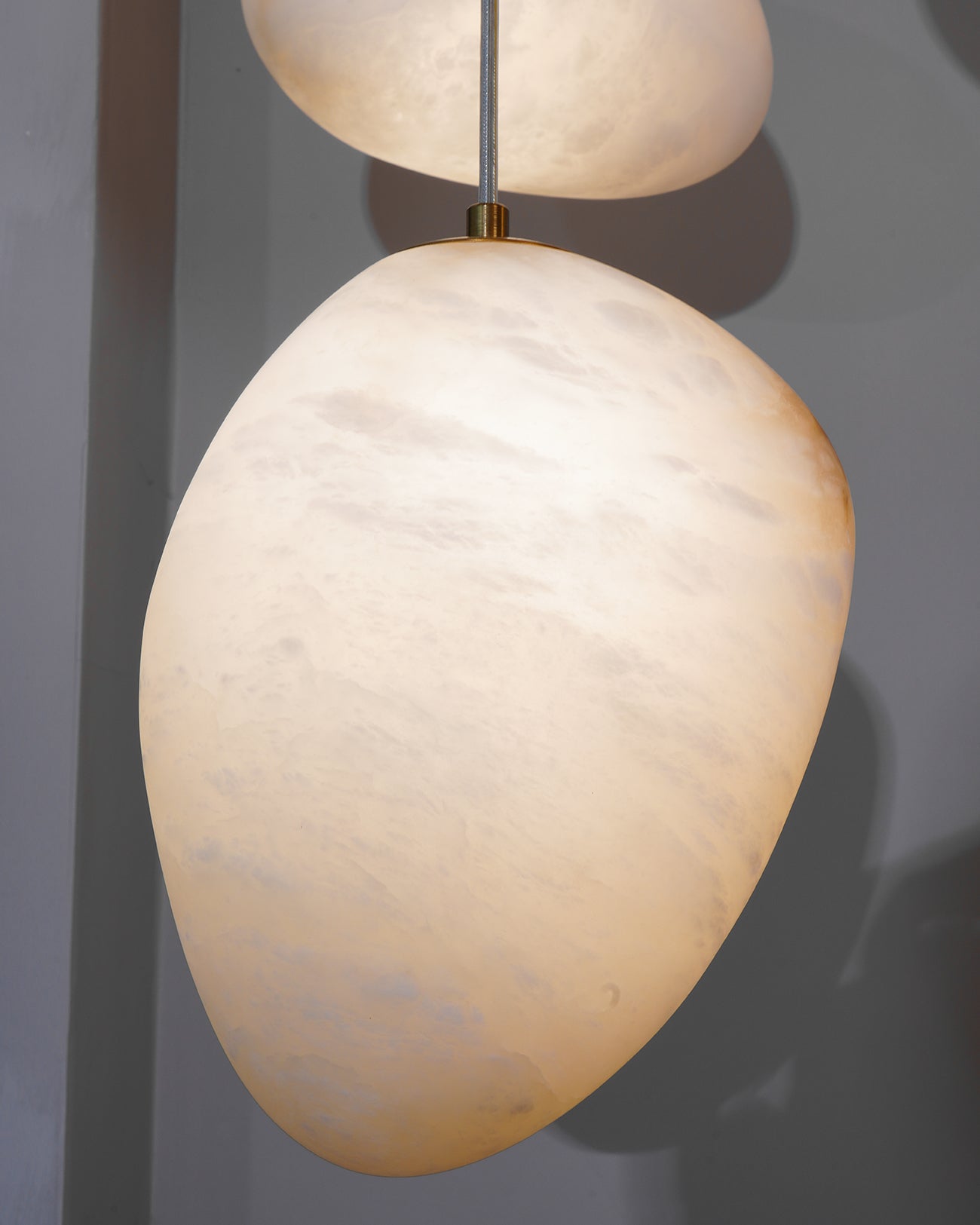 Goose Pendant Lamp Alabaster Brass Sophistication - Letslighting