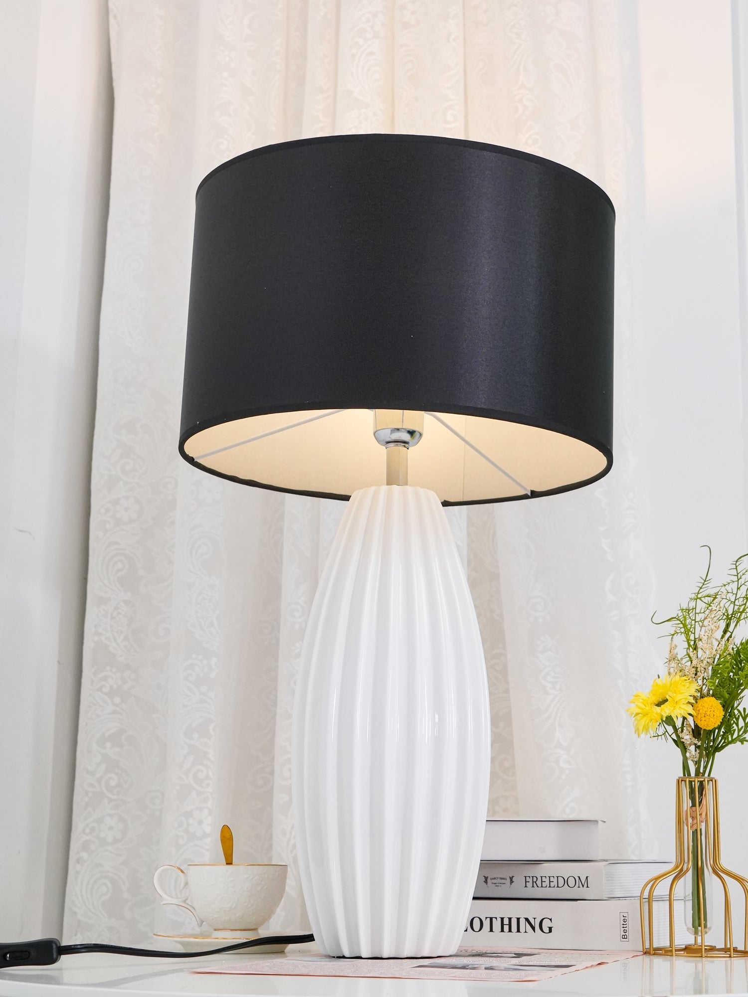Carlton Modern Ceramics Table Lamp - Letslighting