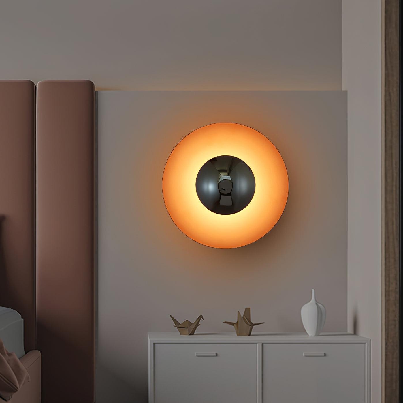 Wall Lamp Eclipse Inspired Halo Glow Modern Minimalist Art Accent - Letslighting