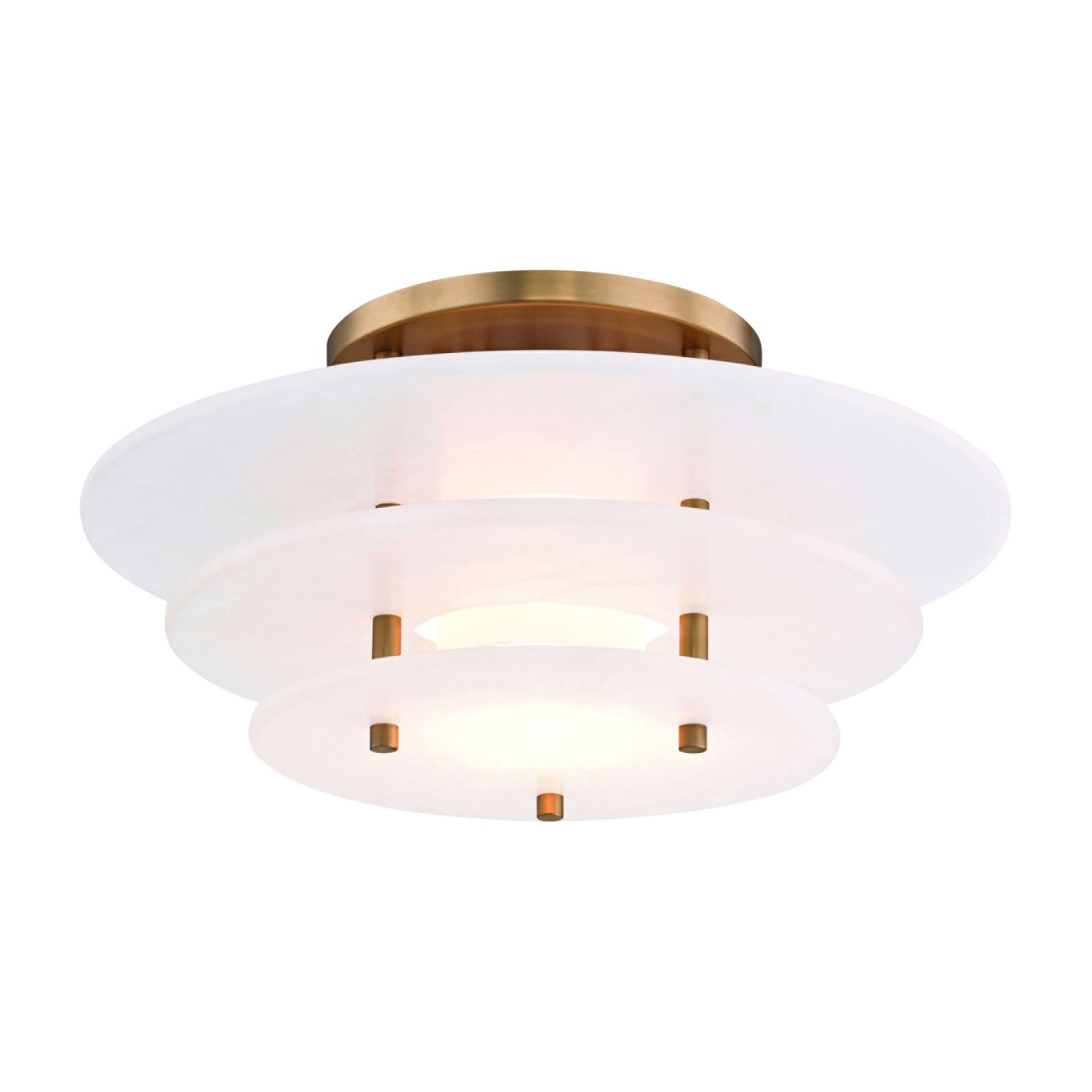 Zovena Modern Minimalist Steel Alabaster Ceiling Lamp - Letslighting
