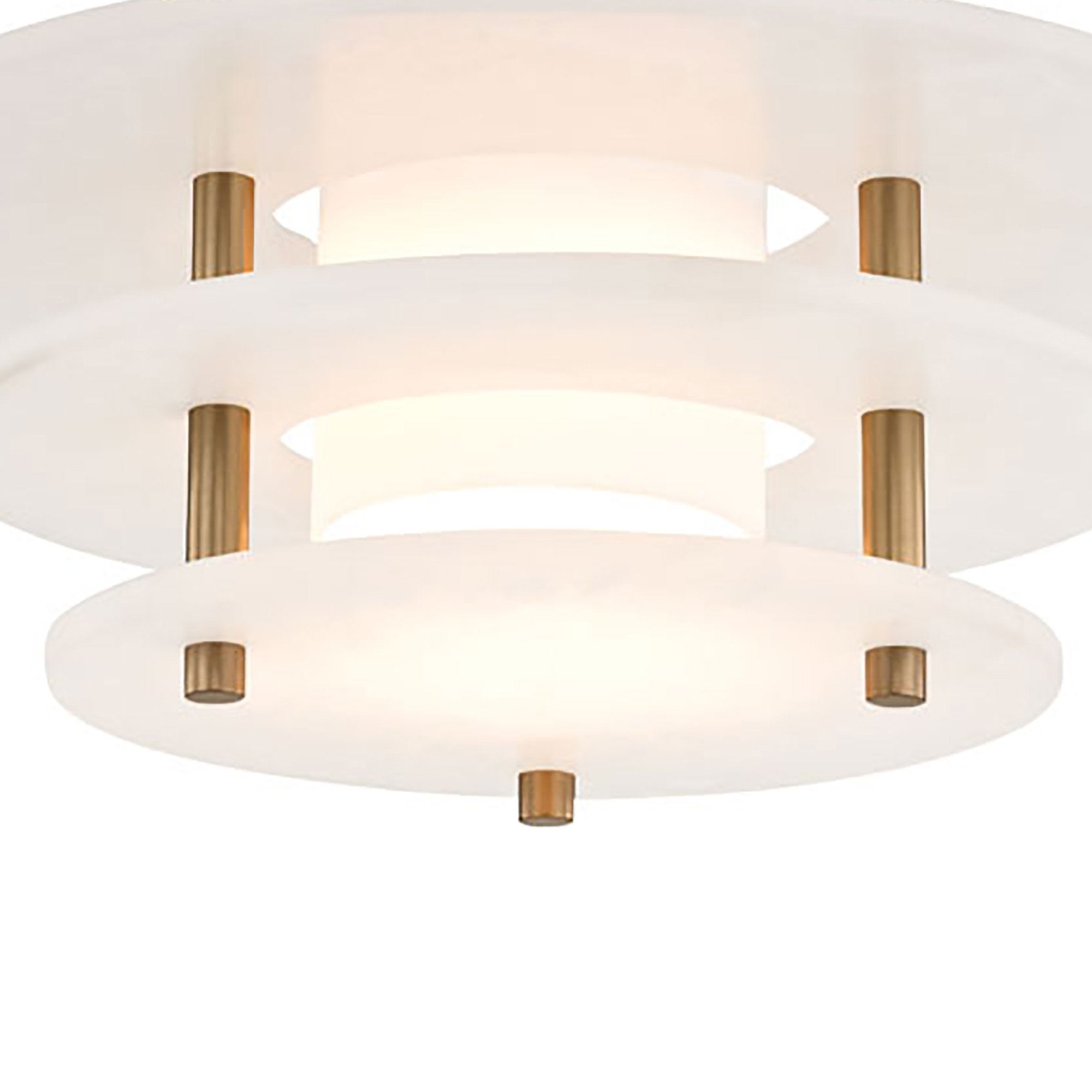 Zovena Modern Minimalist Steel Alabaster Ceiling Lamp - Letslighting