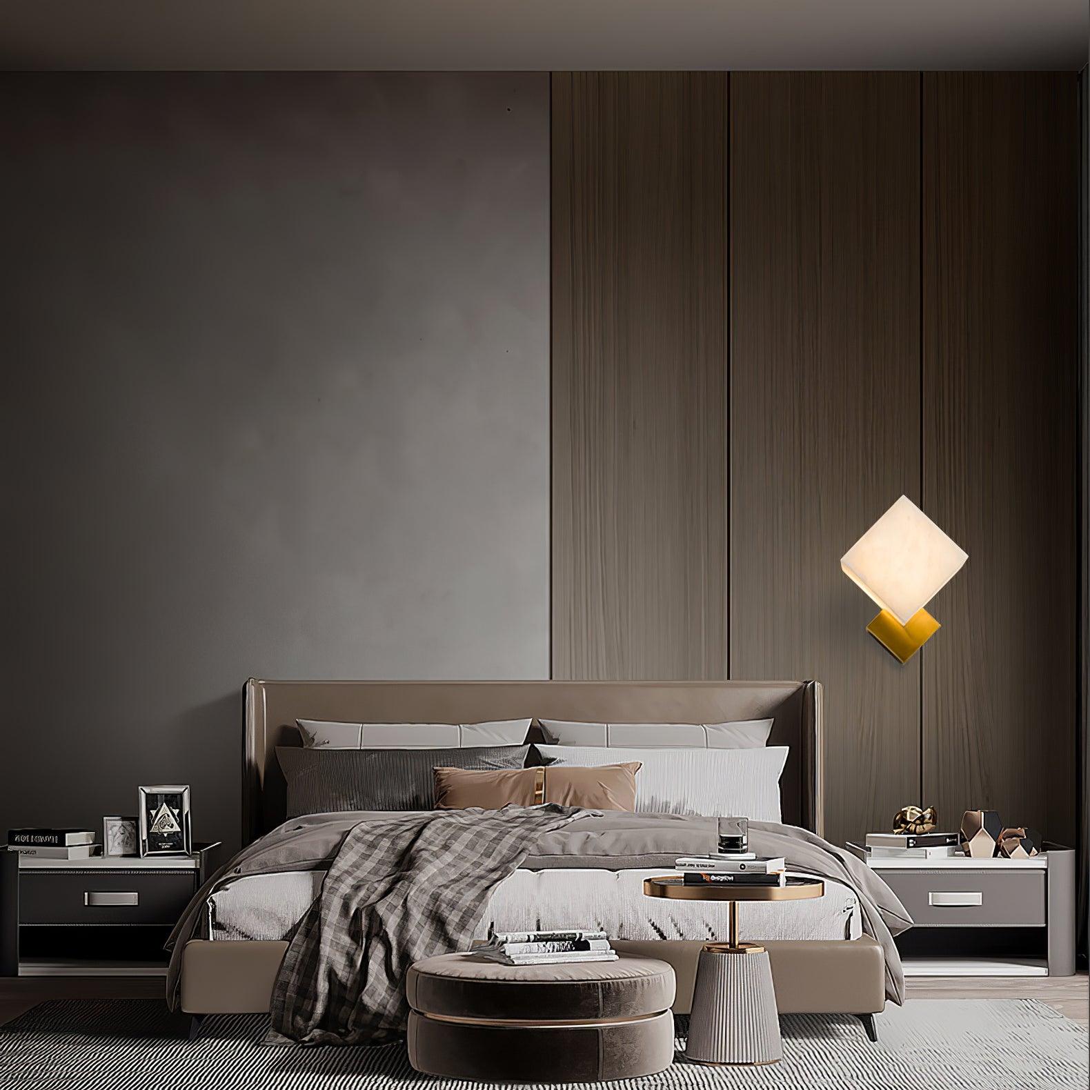 Arden Minimalist Alabaster Wall Light - Letslighting