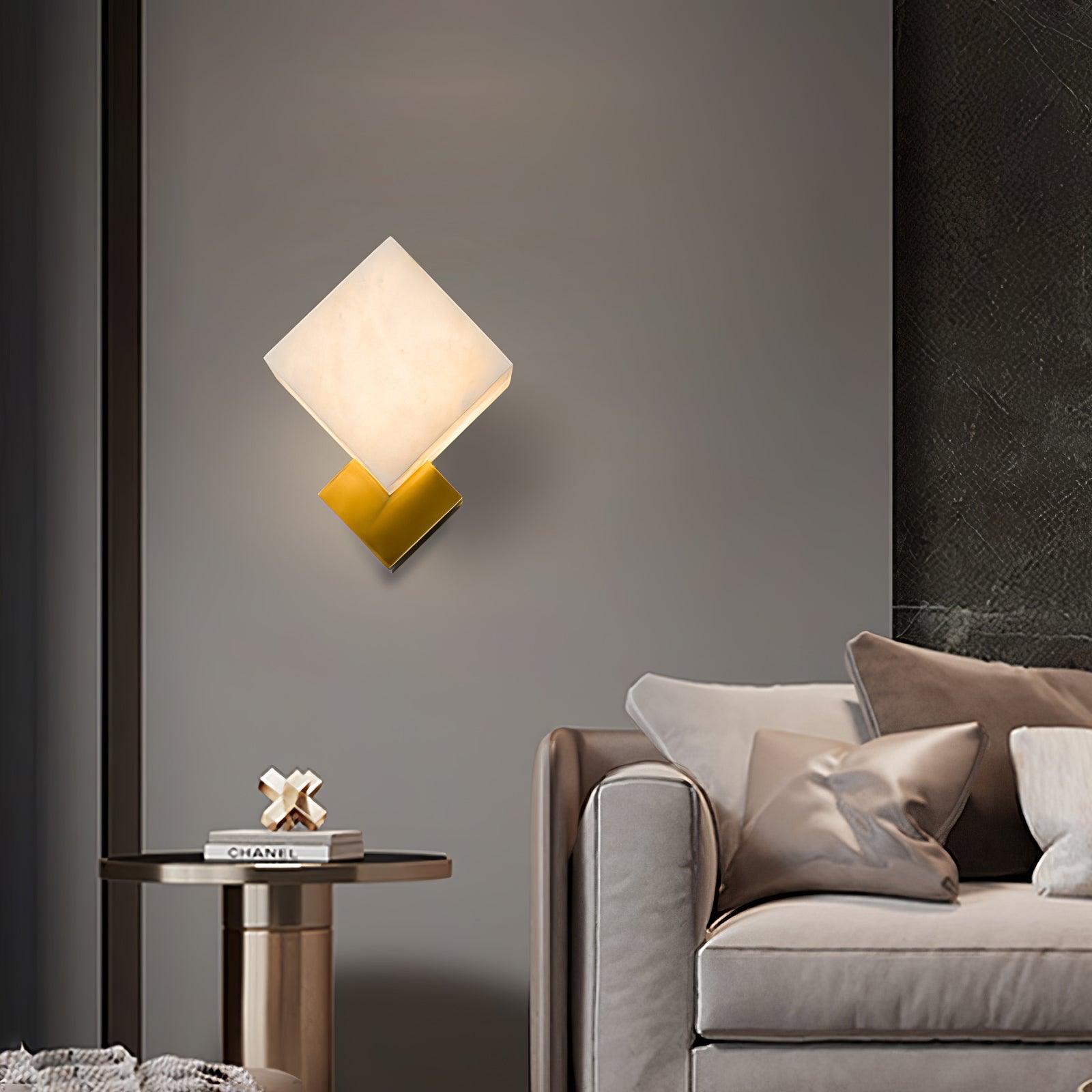 Arden Minimalist Alabaster Wall Light - Letslighting