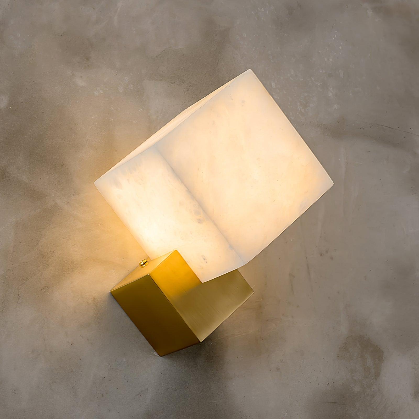 Arden Minimalist Alabaster Wall Light - Letslighting