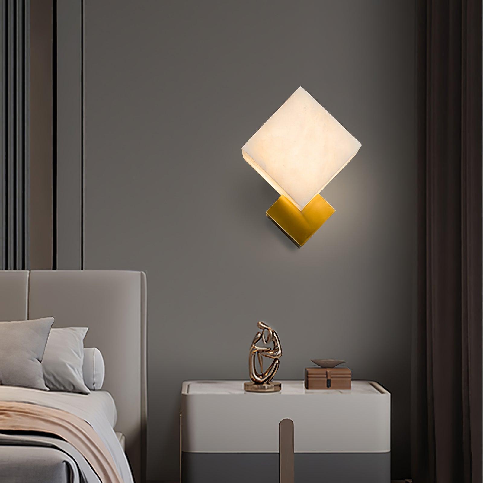 Arden Minimalist Alabaster Wall Light - Letslighting