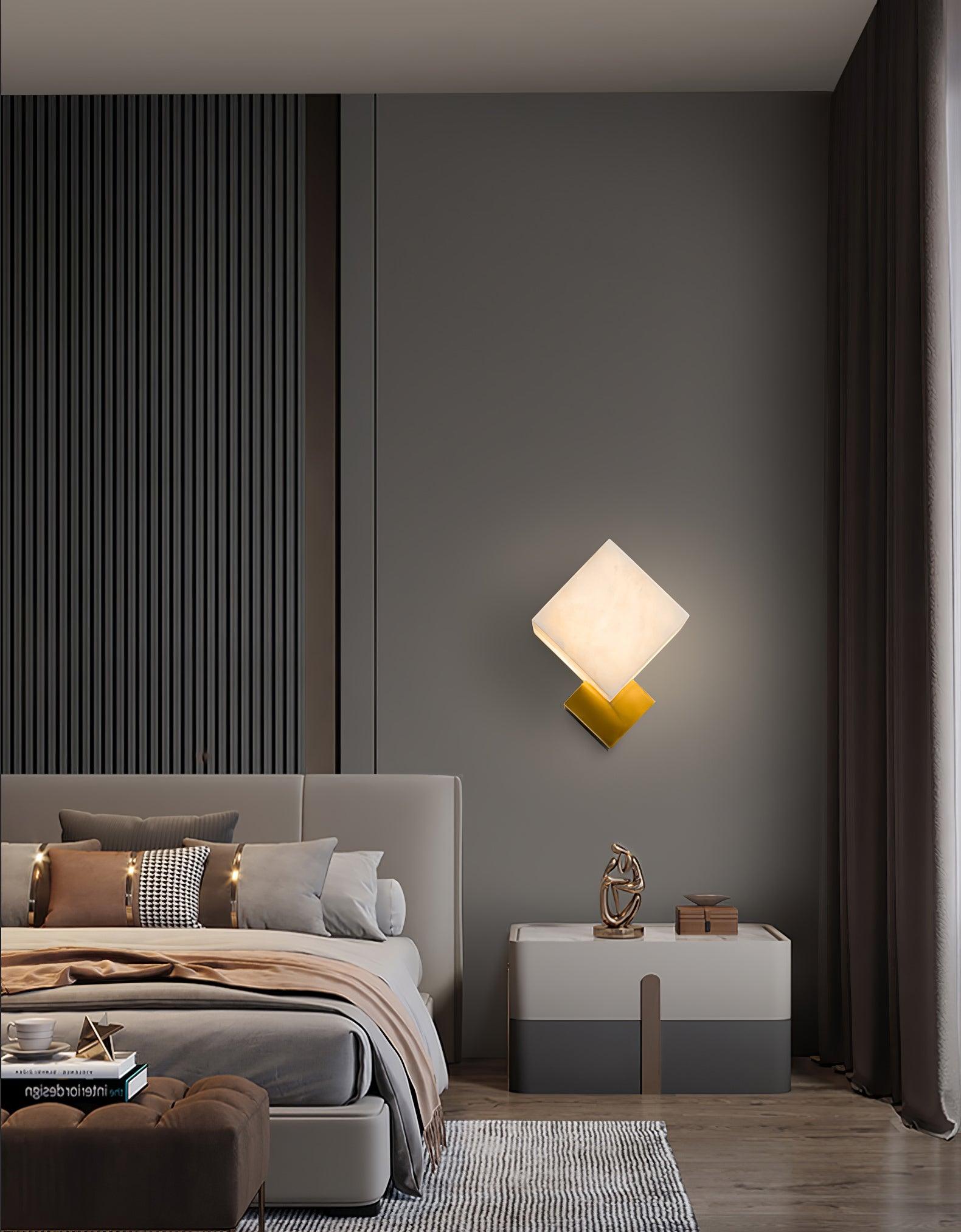 Arden Minimalist Alabaster Wall Light - Letslighting