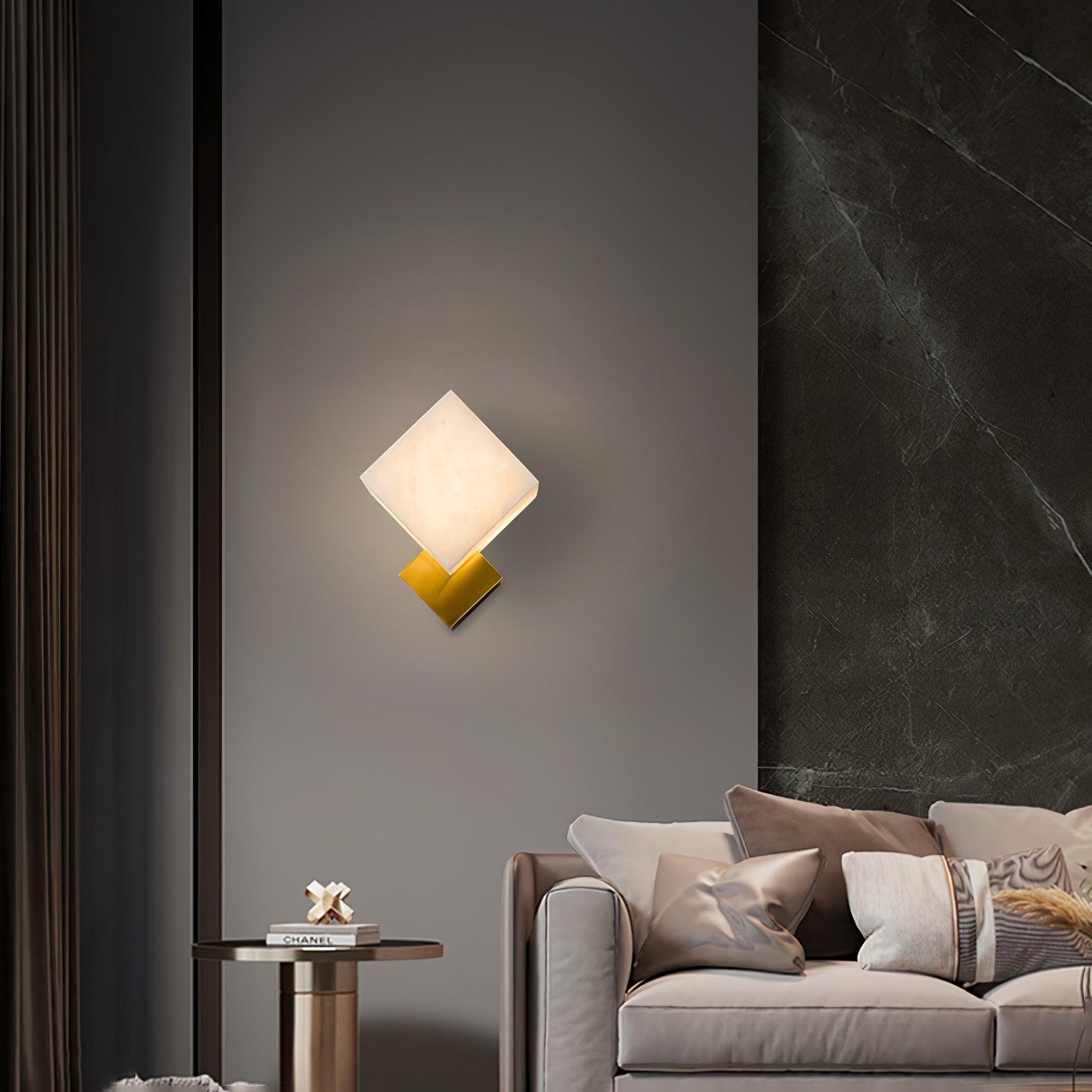 Arden Minimalist Alabaster Wall Light - Letslighting