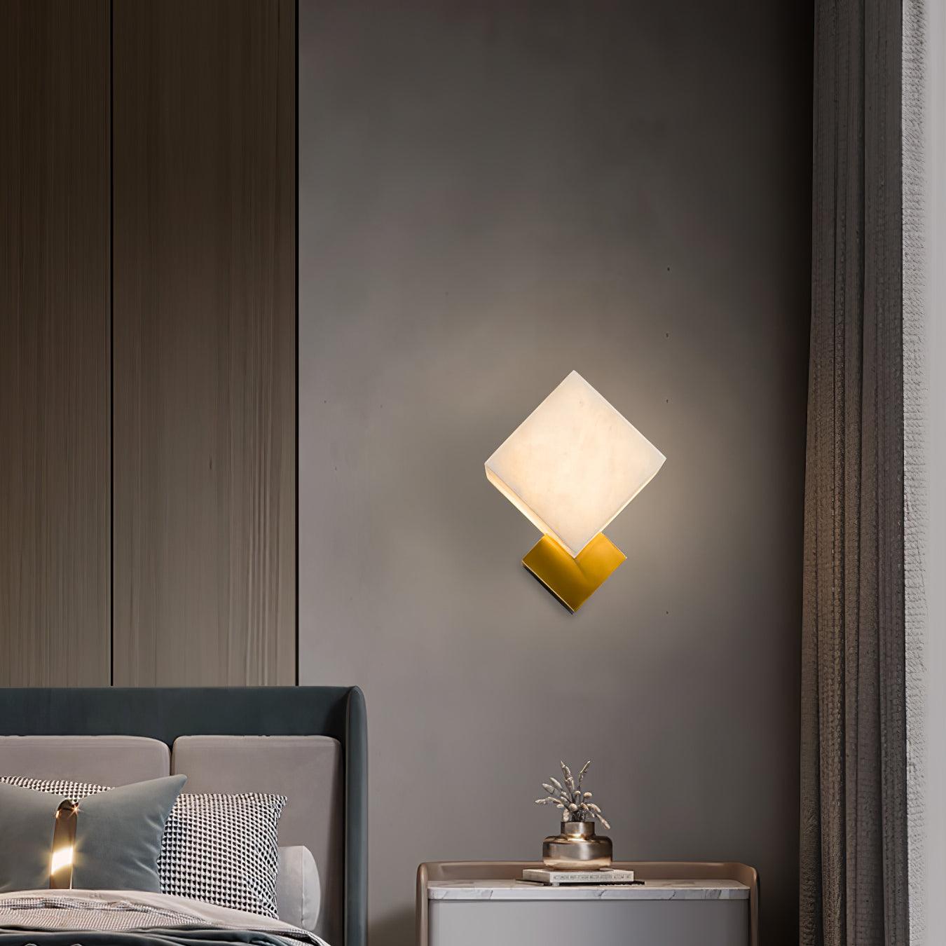 Arden Minimalist Alabaster Wall Light - Letslighting