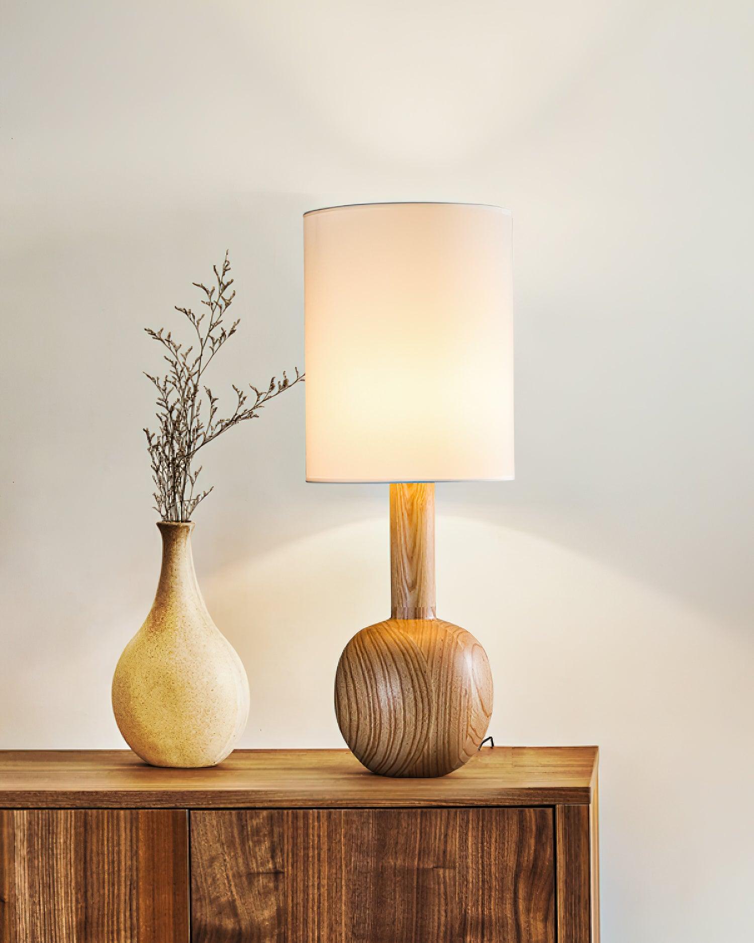 Ovave Wooden Rustic Table Lamp - Letslighting