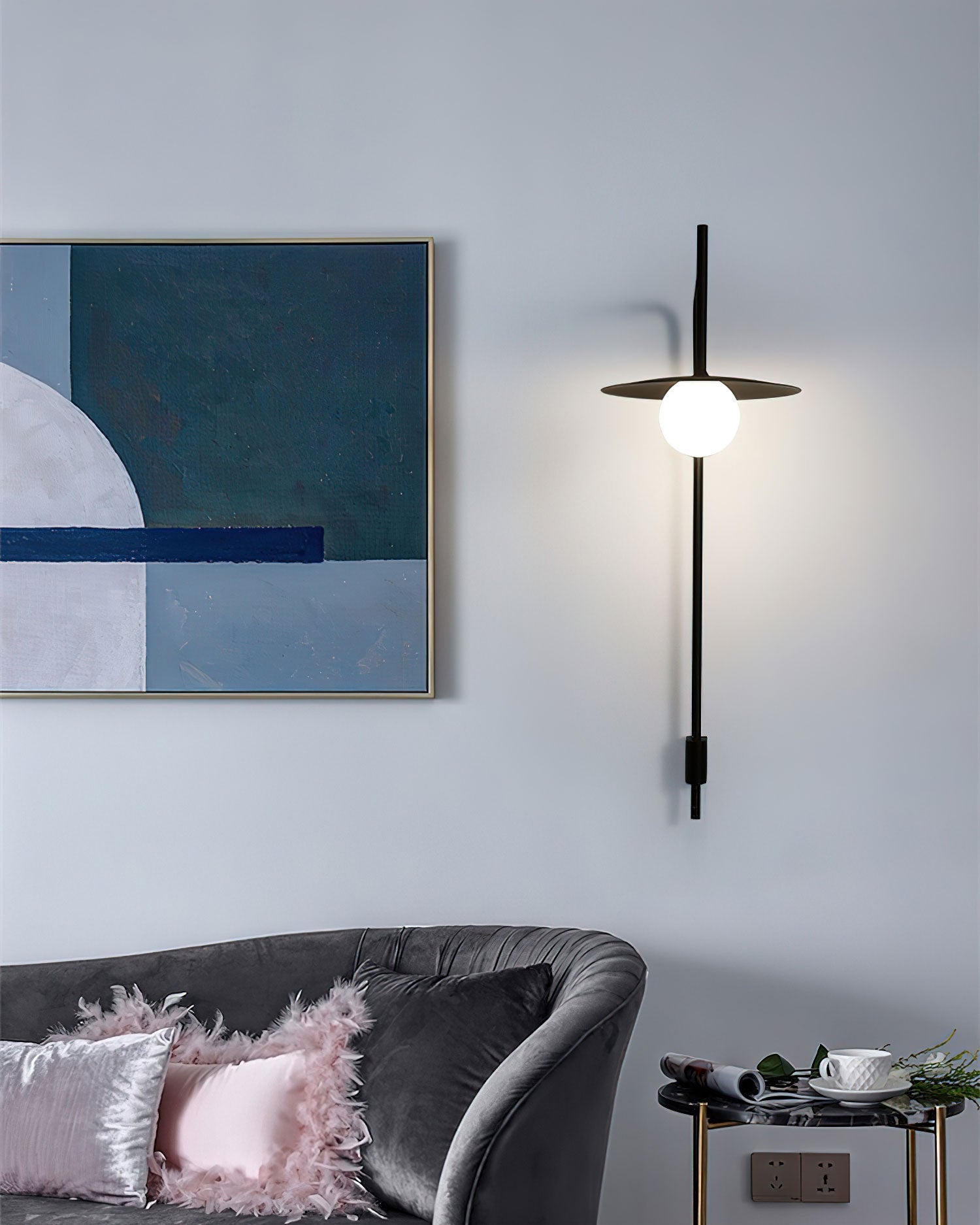 Elsie Wall Light Modern Minimalist Glass - Letslighting