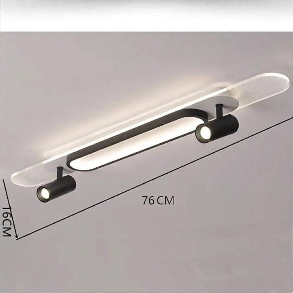 Aim Modern Rectangular LED Acrylic Ceiling Light