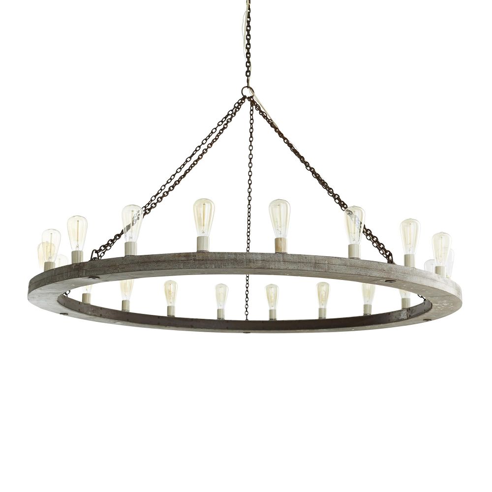 Armirila Vintage Industrial Wood Chandelier - Letslighting