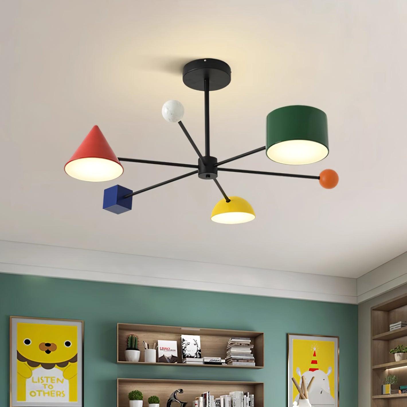Geometry Play Series Colorful Ceiling Light - Letslighting
