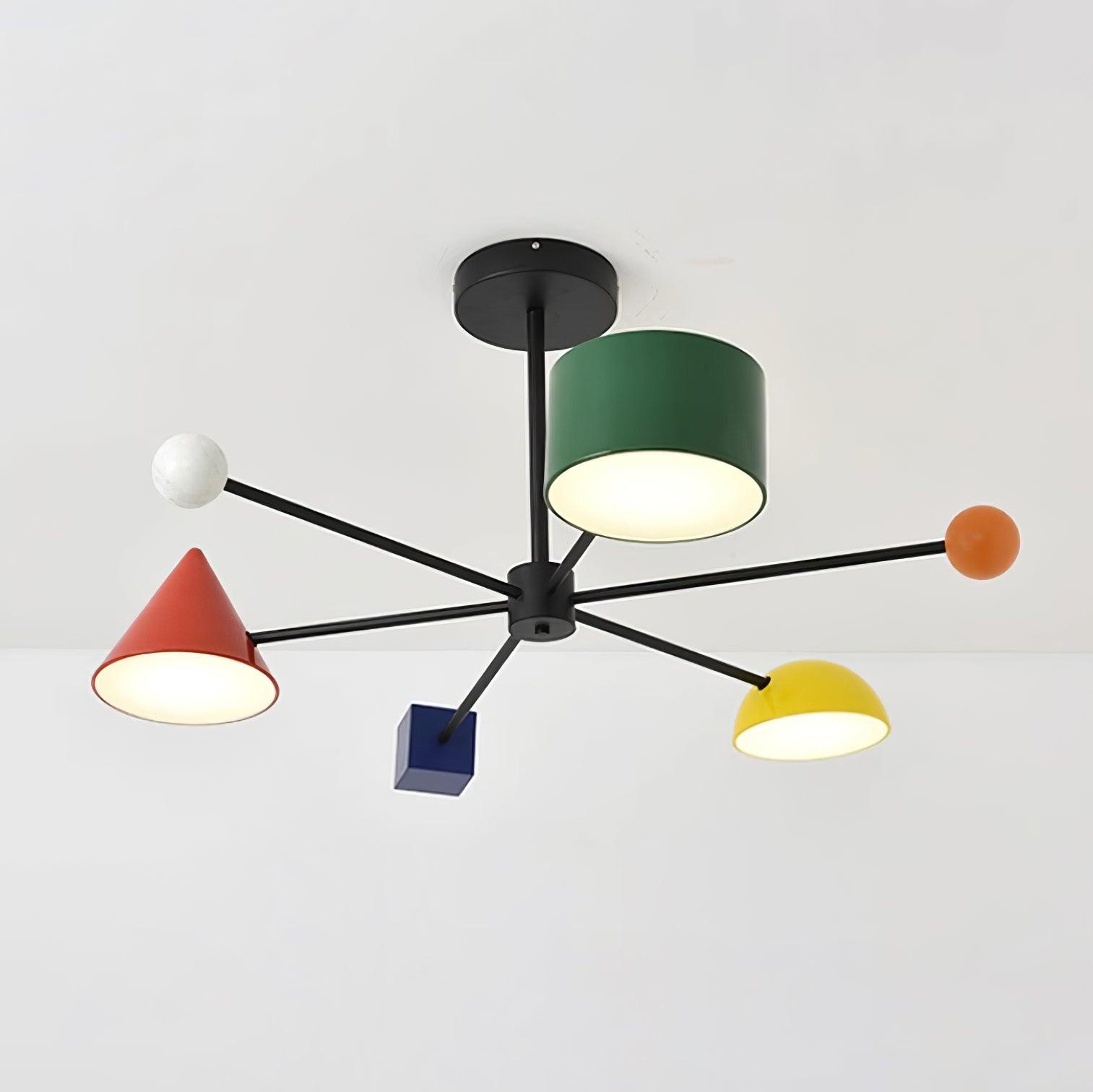 Geometry Play Series Colorful Ceiling Light - Letslighting