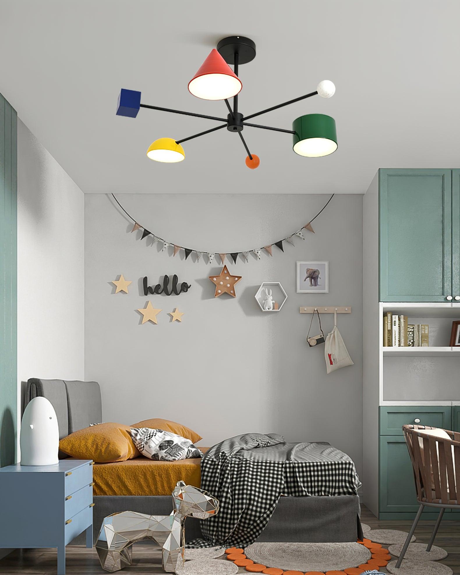 Geometry Play Series Colorful Ceiling Light - Letslighting