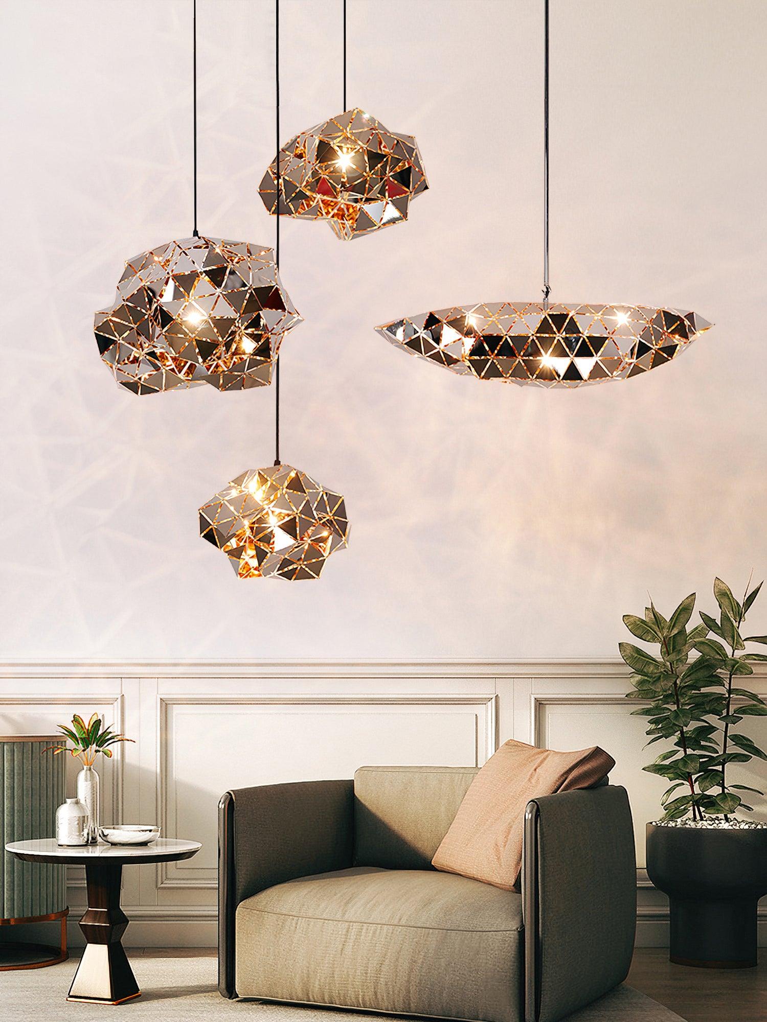 Nyraeila Premium Nordic Art Panel Pendant Lamp - Letslighting