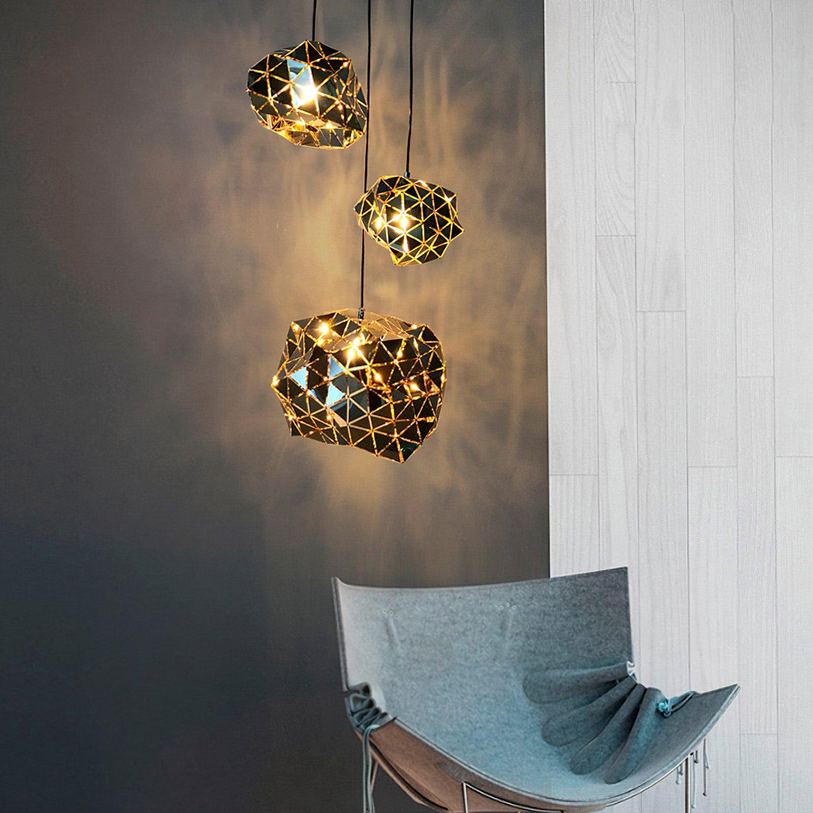 Nyraeila Premium Nordic Art Panel Pendant Lamp - Letslighting