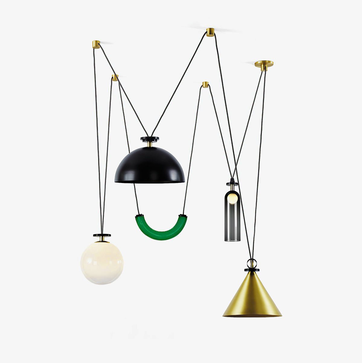 Lustra Chandelier Geometric Shape Art - Letslighting